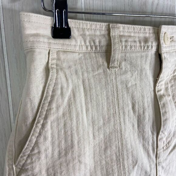 Madewell Cream Woven Camp Shorts Size M - Picture 2 of 7